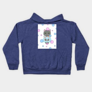 WHIMSICAL Cat For Cat Lover Kids Hoodie